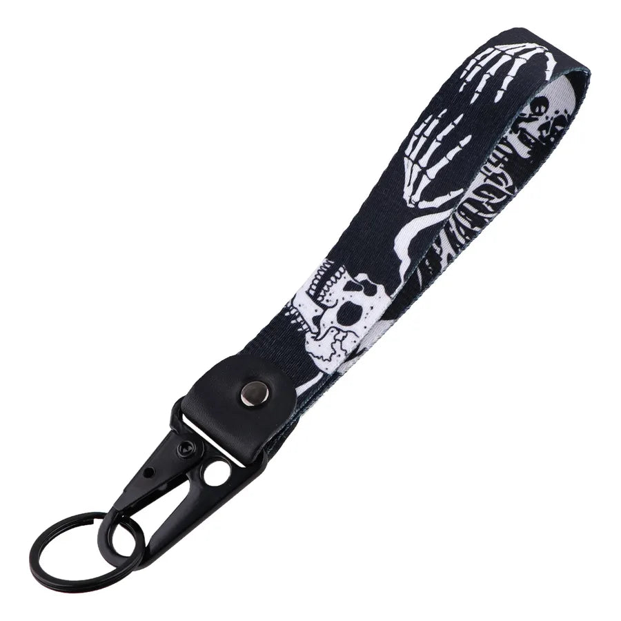 Halloween Cartoon Eagle Beak Carabiner Keychain Mountaineering Car Metal Hanging Ornament Accessory Funny Scary Design Zinc Alloy