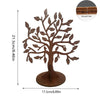 Retro Wooden Jewelry Earring Display Stand Home Desktop Decorative Branch Shape Wooden Ornaments Stand Handmade Crafted
