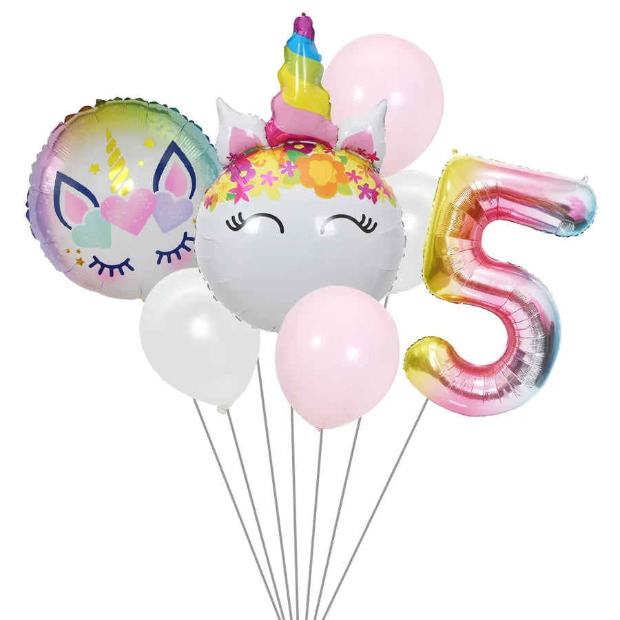 cute rainbow star  aluminum film home party carnival balloons