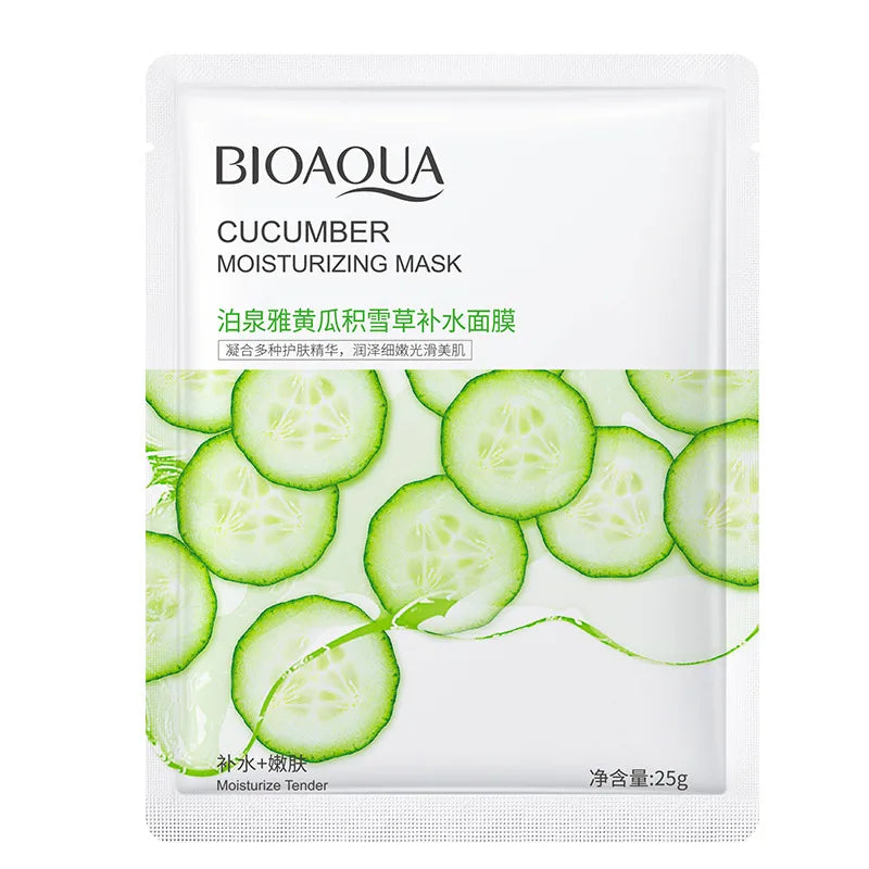 Poquan Ya Cucumber Centella Asiatica Moisturizing Mask Moisturizing Gentle Moisturizing Aloe Vera Mask  Mask Skin Care