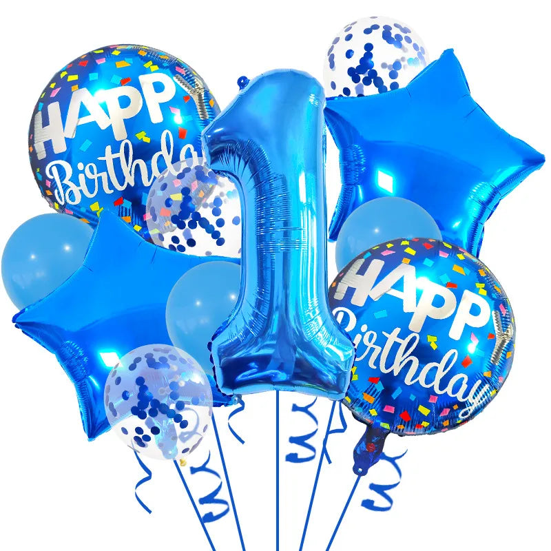 Birthday IG Style Letter Number Star Aluminum Film Party Festival Balloons