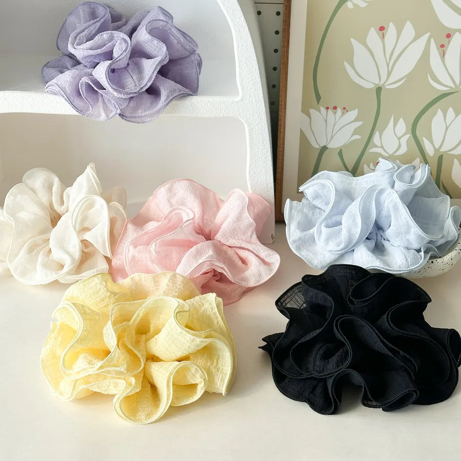 Elegant Lady Women's Solid Color Cloth Hair Tie