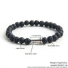 304 Stainless Steel natural stone Simple Style Commute Beaded Handmade Round Bracelets