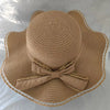 Women's Basic Simple Style Solid Color Big Eaves Straw Hat