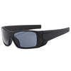elegant simple style gradient color solid color pc square full frame men's sunglasses