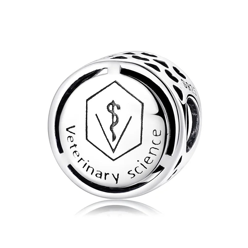 1 Piece 925 Sterling Silver Geometric Round Jewelry Accessories
