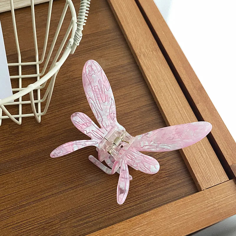 Elegant Butterfly Hair Clip Women's Half Updo Hair Accessories Acetate Board Material Luxury Feel Shark Bite Hair Clip