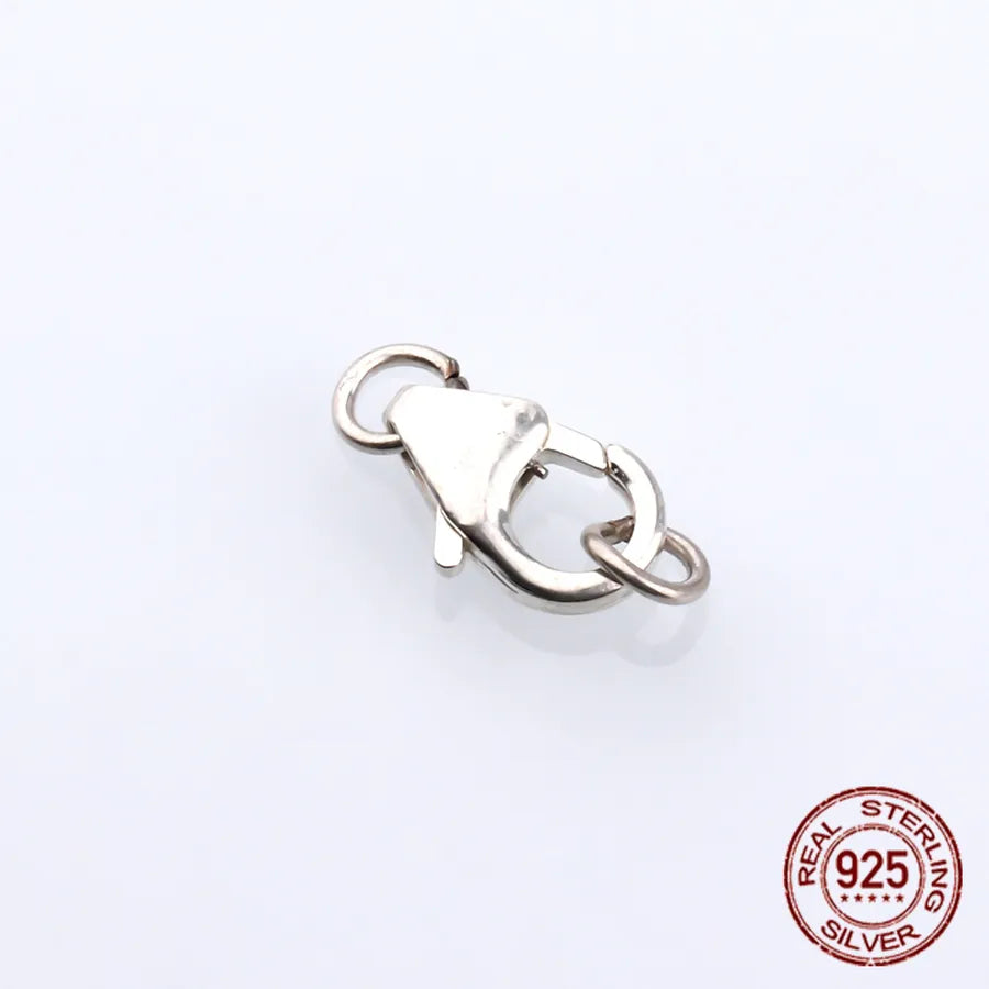 1 Piece 925 Sterling Silver Geometric Lobster Clasp