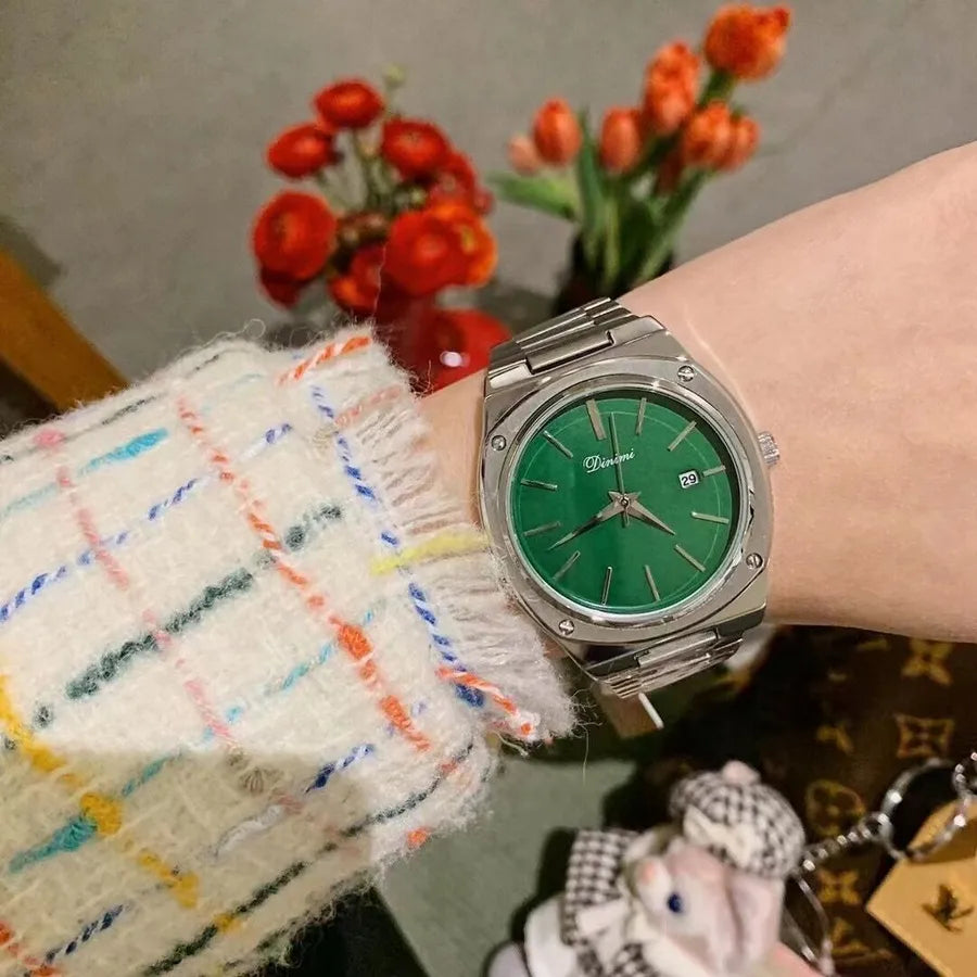 Vintage Style Classic Style Round Single Folding Buckle Quartz Watch Women's Watches