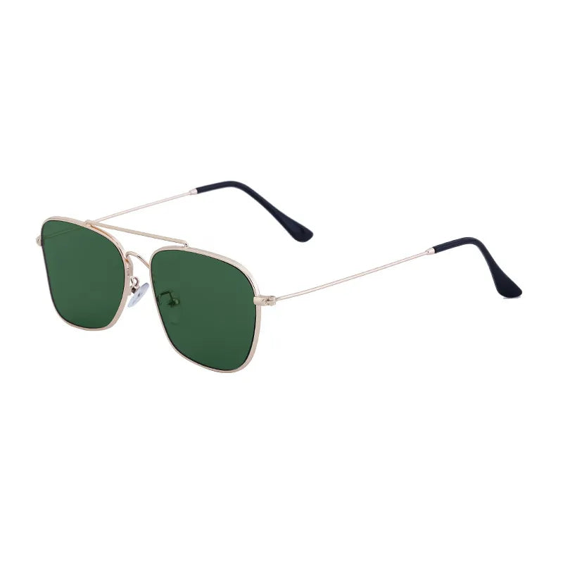 Elegant Business Basic Solid Color Pc Square Full Frame Men's Sunglasses