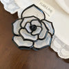 Fashionable Floral Hair Clip Simple Elegant Versatile Sweet Personality Hair Accessories For Women Acrylic Material Creamy Style