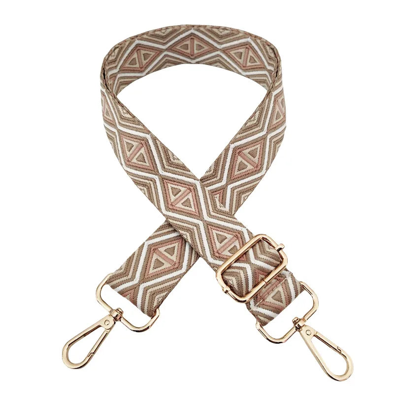 Polyester cotton Geometric Bag Strap