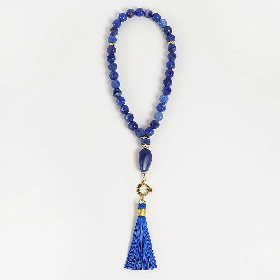 Classical Ethnic Style Round Tassel Arylic Alloy Wholesale Rosary