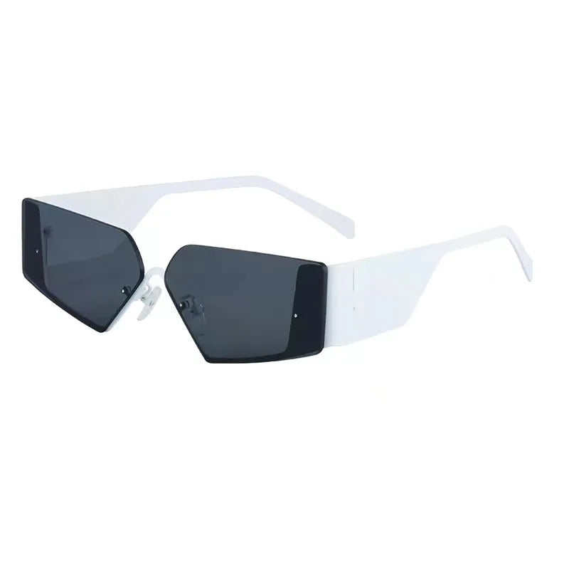 Y2K Hawaiian Irregular Geometric Pc Tinted Lenses Polygon Frameless Women's Sunglasses