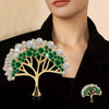 Elegant Pin Tree Alloy Women's Brooches 1 Piece