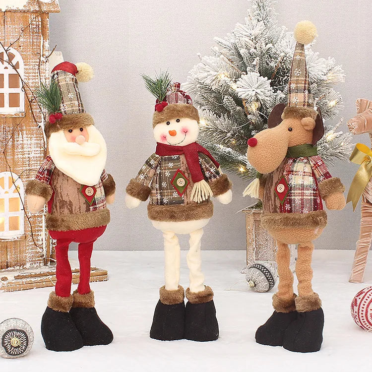 Christmas Fashion Snowman Elk Cloth Nonwoven Party Ornaments