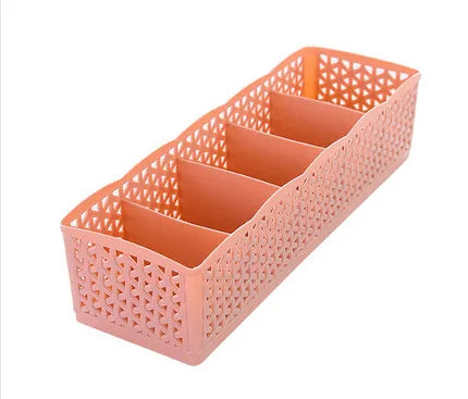 plastic five-compartment panties socks storage box