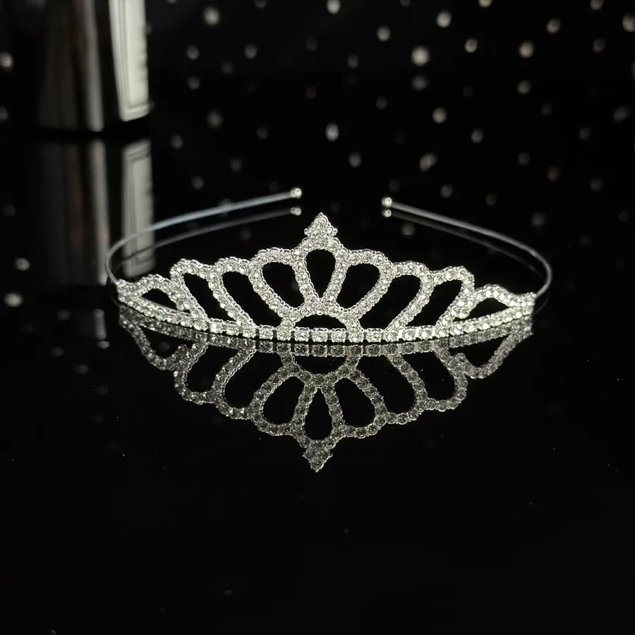 Crown headdress children's headdress alloy rhinestone hair accessories baby crown birthday party hair accessories manufacturers wholesale