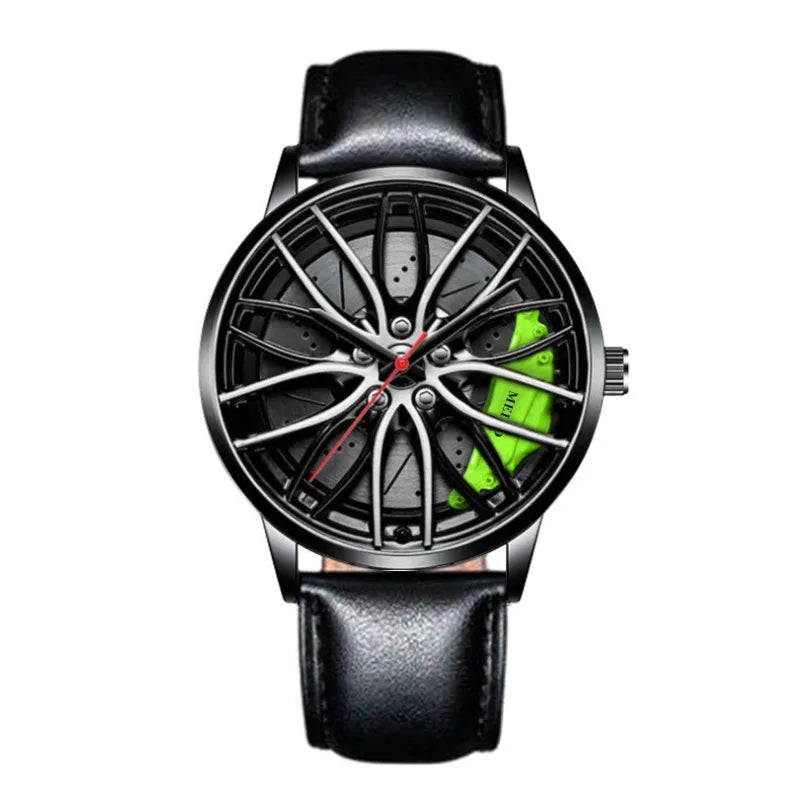 Casual Solid Color Single Folding Buckle Quartz Men's Watches