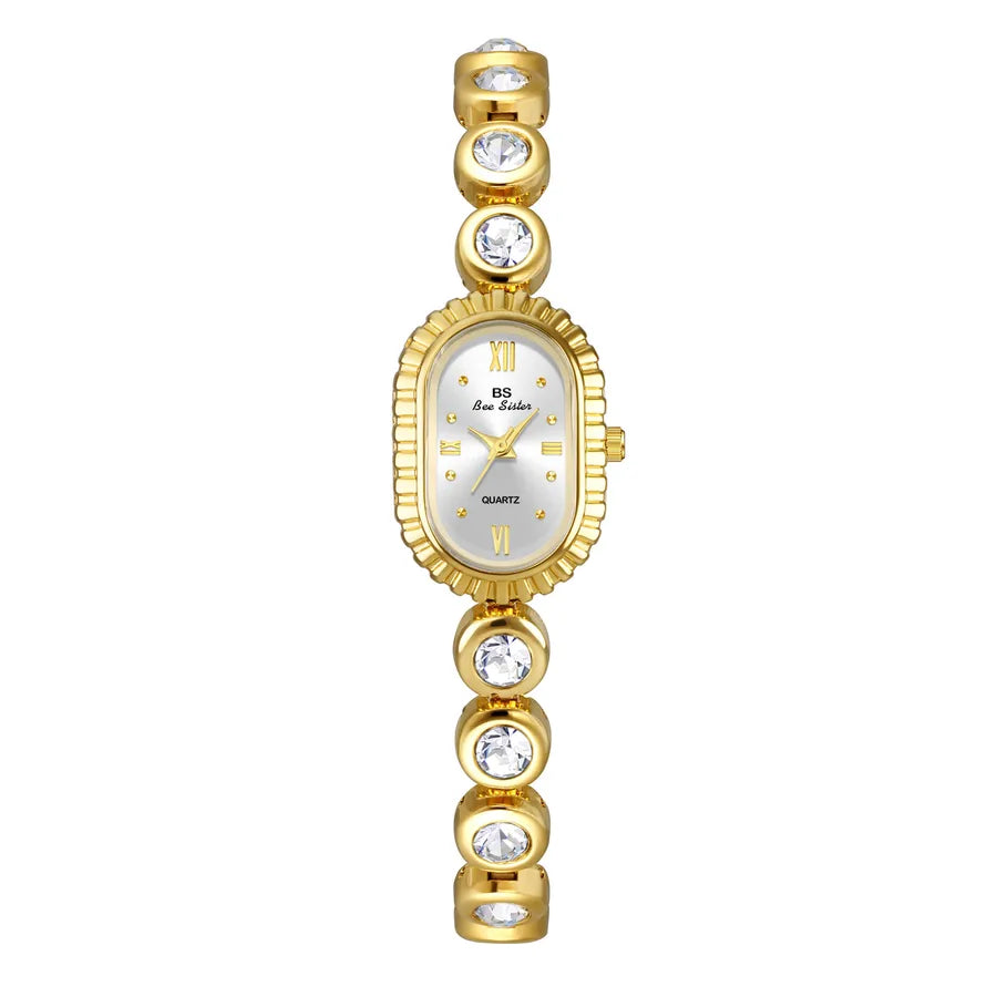 Retro Solid Color Jewelry Buckle Quartz Watch Women's Watches