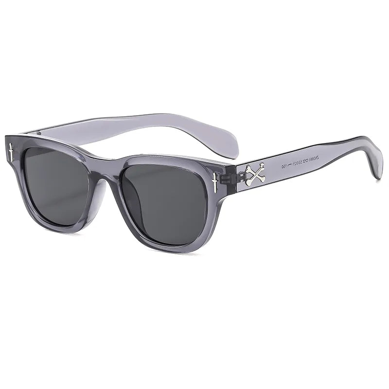Casual Hawaiian Letter Pc Resin Square Full Frame Women's Sunglasses
