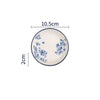 Chinoiserie Pastoral Flower ceramics Tableware 1 Piece