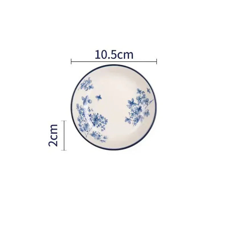Chinoiserie Pastoral Flower ceramics Tableware 1 Piece