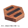 Walnut Wood Ring Display Stand Earring Display Tray Versatile Jewelry Tray Jewelry Stand Hexagonal Base Tray