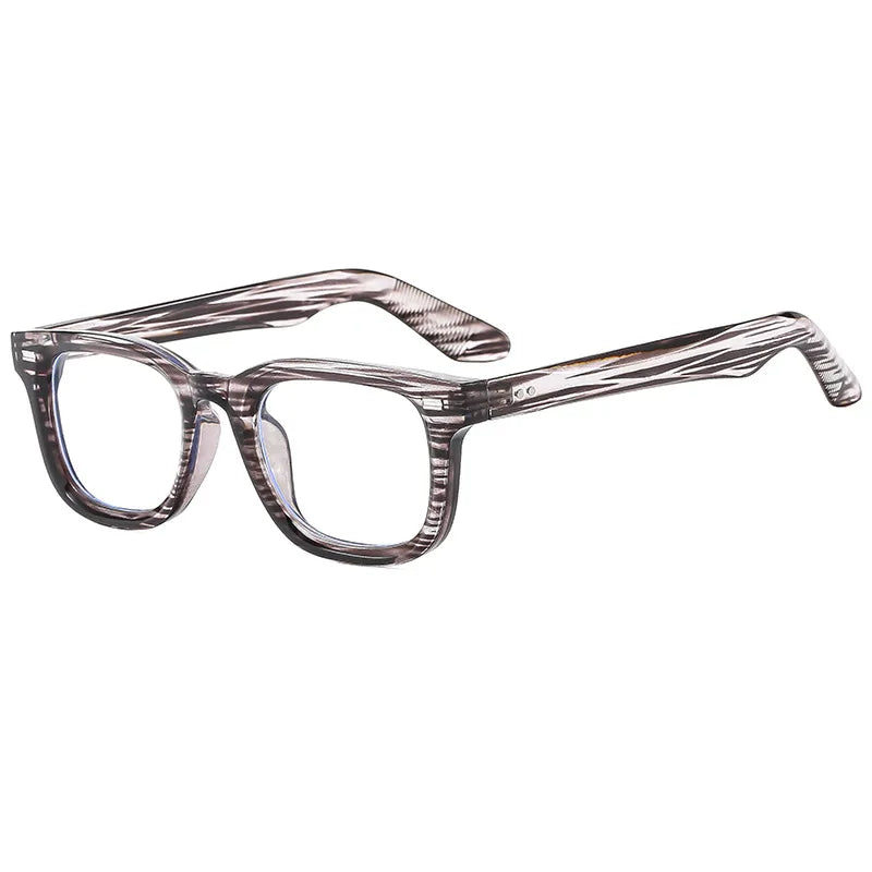 Streetwear Geometric Ac Square Full Frame Glasses