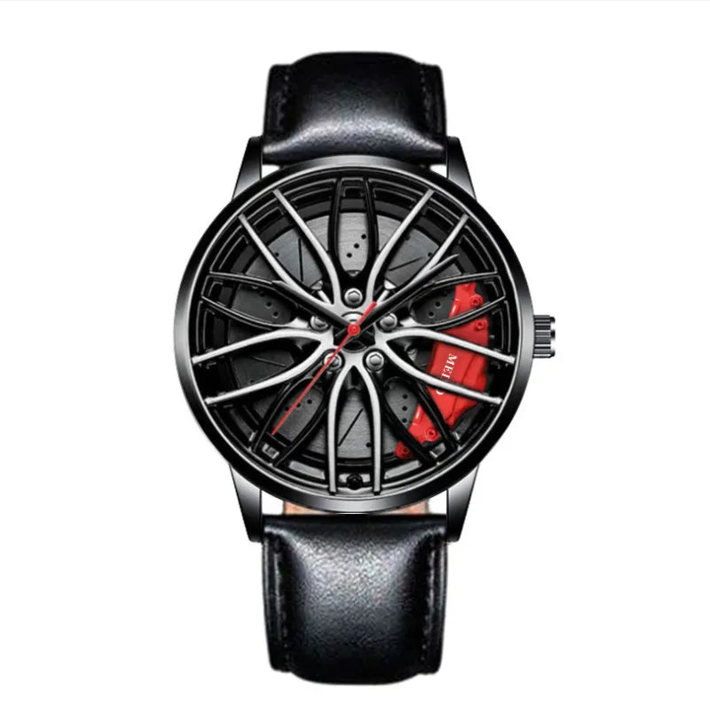 Casual Solid Color Single Folding Buckle Quartz Men's Watches