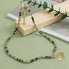 Classical Classic Style Round natural stone Copper Necklace In Bulk