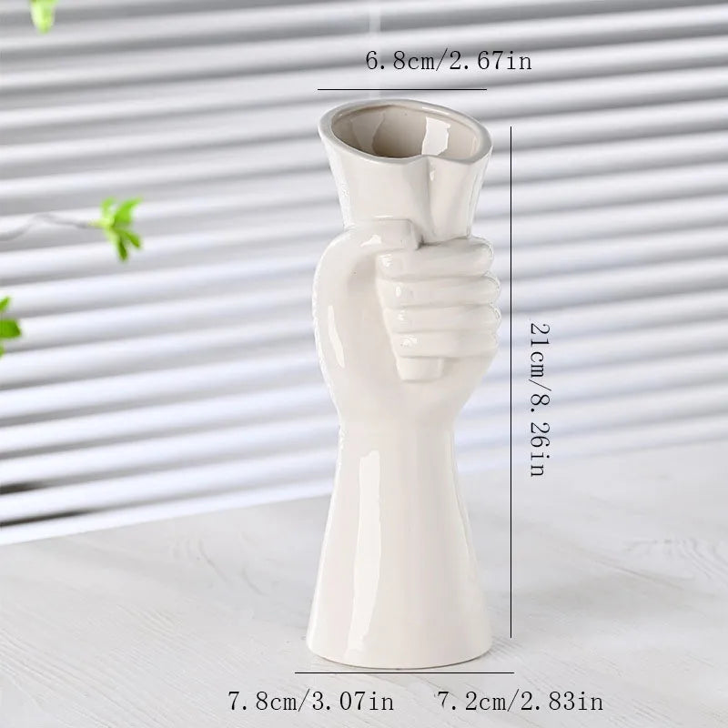 Modern Style Classic Style Human ceramics Vase Artificial Decorations