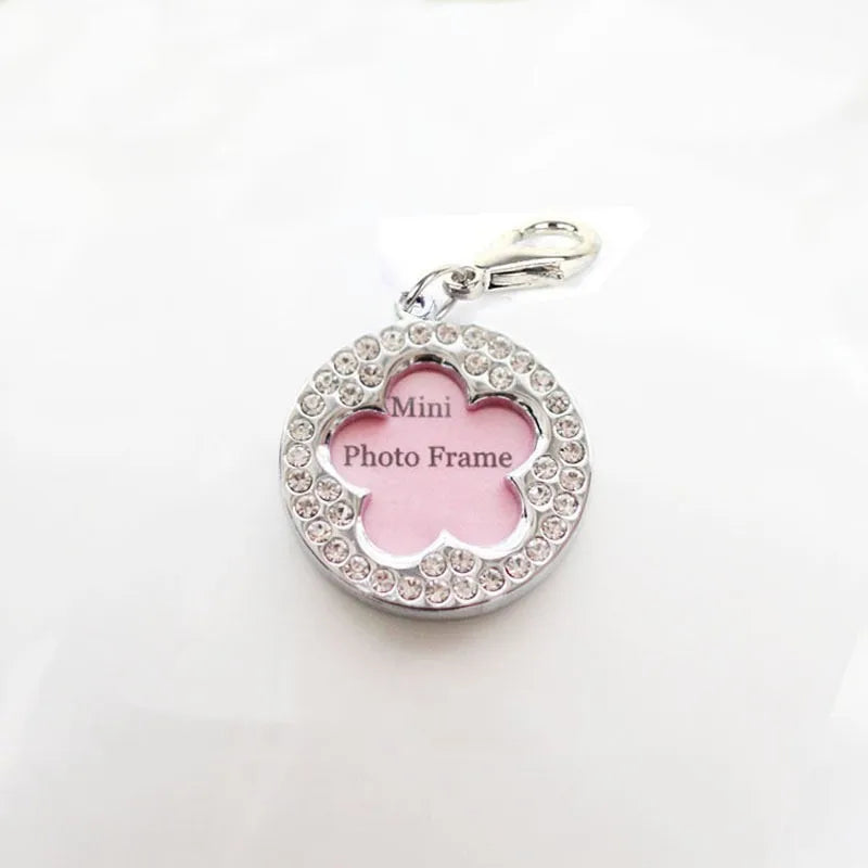 cute bone love heart round card anti-lost information board handwriting pet collar decoration