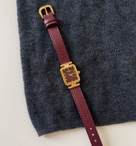 Retro Classic Style Geometric Buckle Quartz Watch Women's Watches