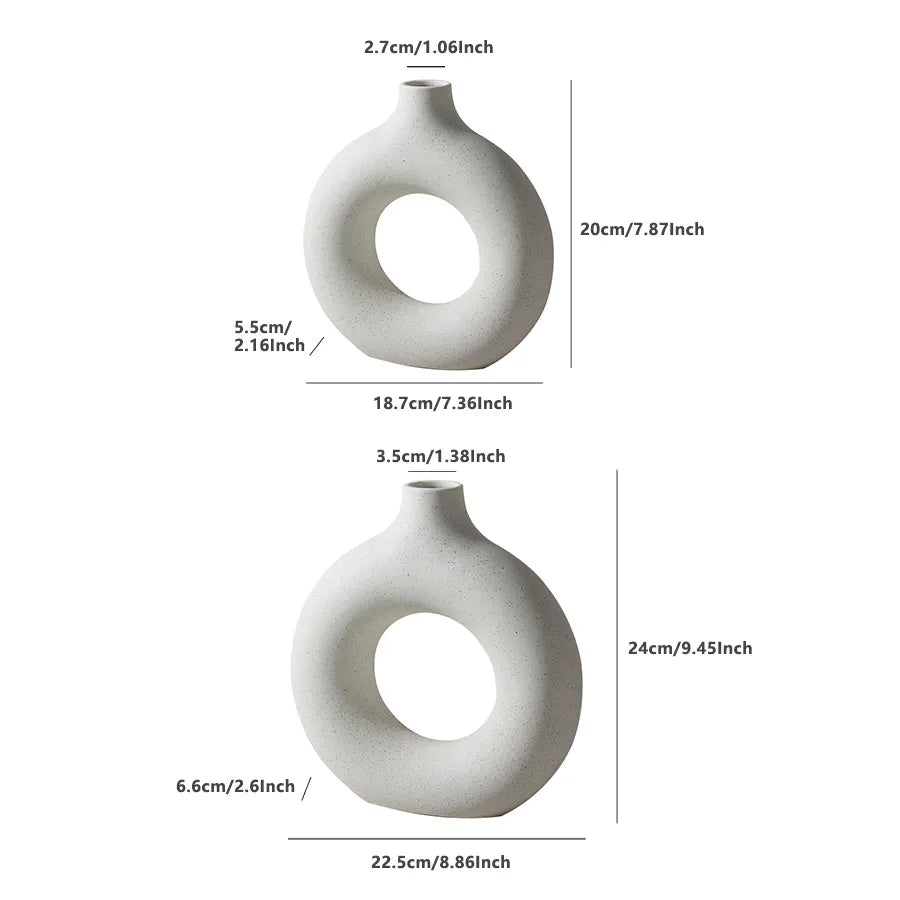 beige simple spotted ceramic hydroponic dry vase ornaments