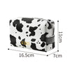 streetwear animal pu leather square makeup bags