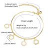 Wholesale Jewelry Elegant XUPING Simple Style Geometric Copper 18K Gold Plated Plating Anklet