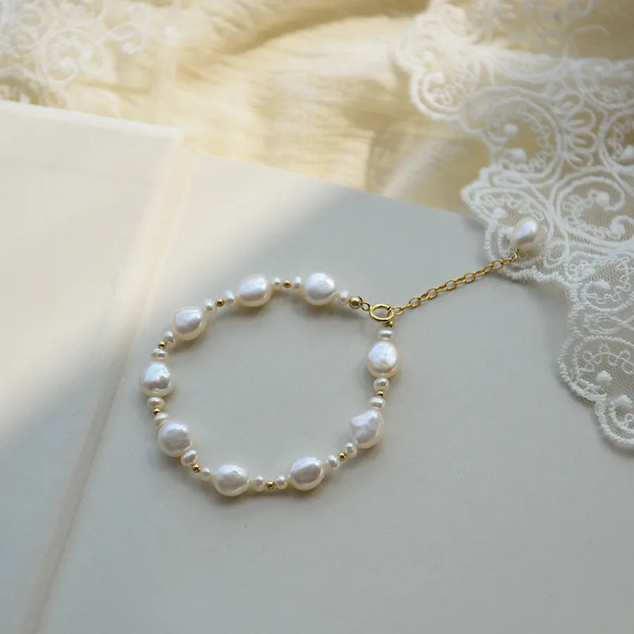 Alloy Freshwater Pearl Irregular Bracelets