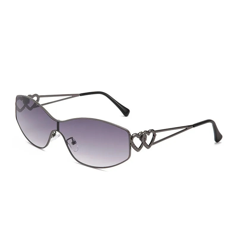 IG Style Streetwear Solid Color Pc Special-Shaped Mirror Full Frame Women's Sunglasses