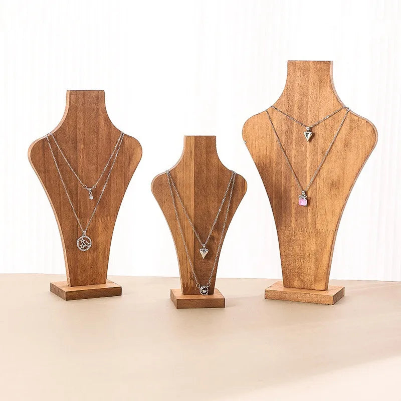 1 Piece solid wood Retro Simple Style Vase Jewelry Display Jewelry Rack