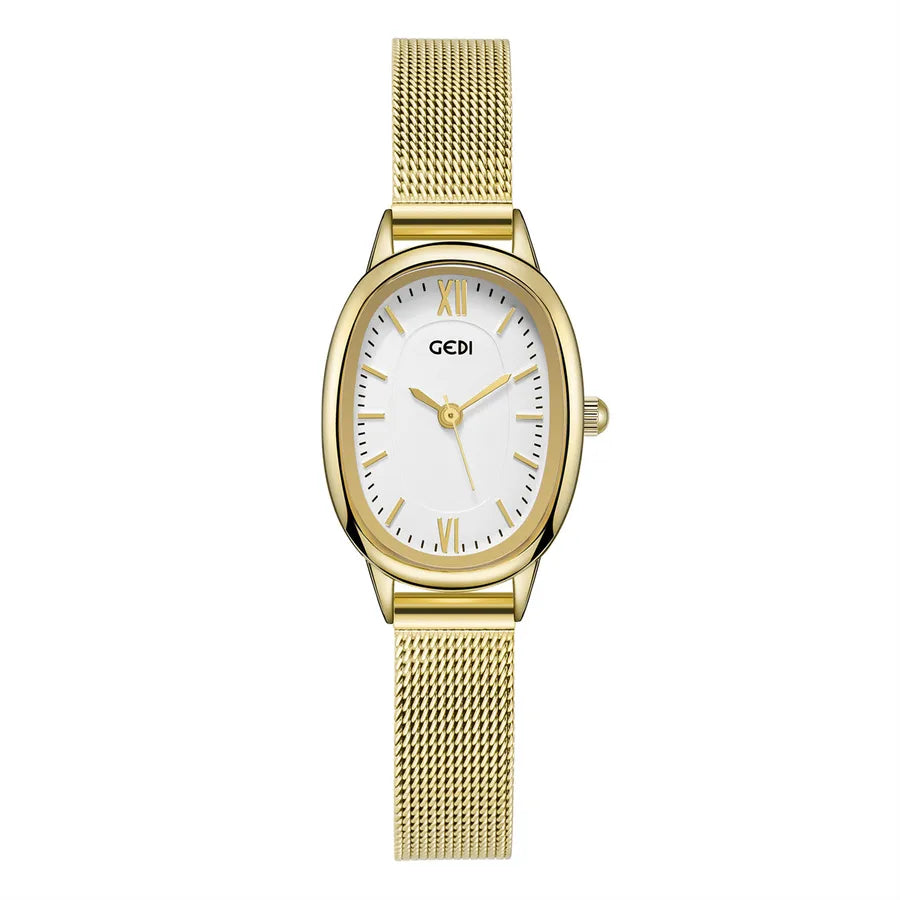 Casual Solid Color Single Folding Buckle Quartz Watch Women's Watches