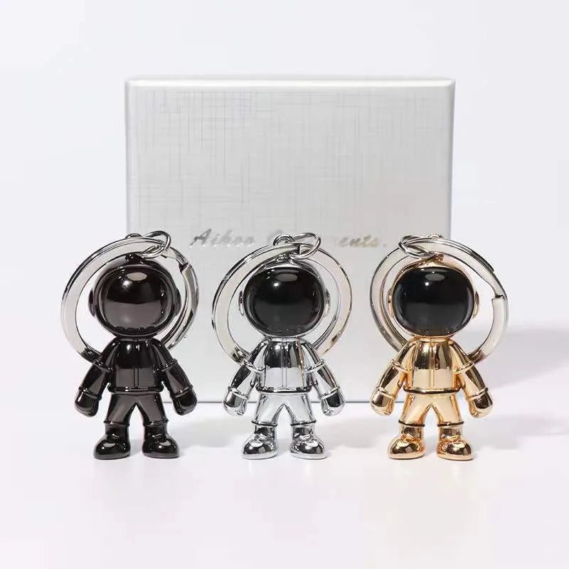 hip-hop rock astronaut alloy unisex bag pendant keychain