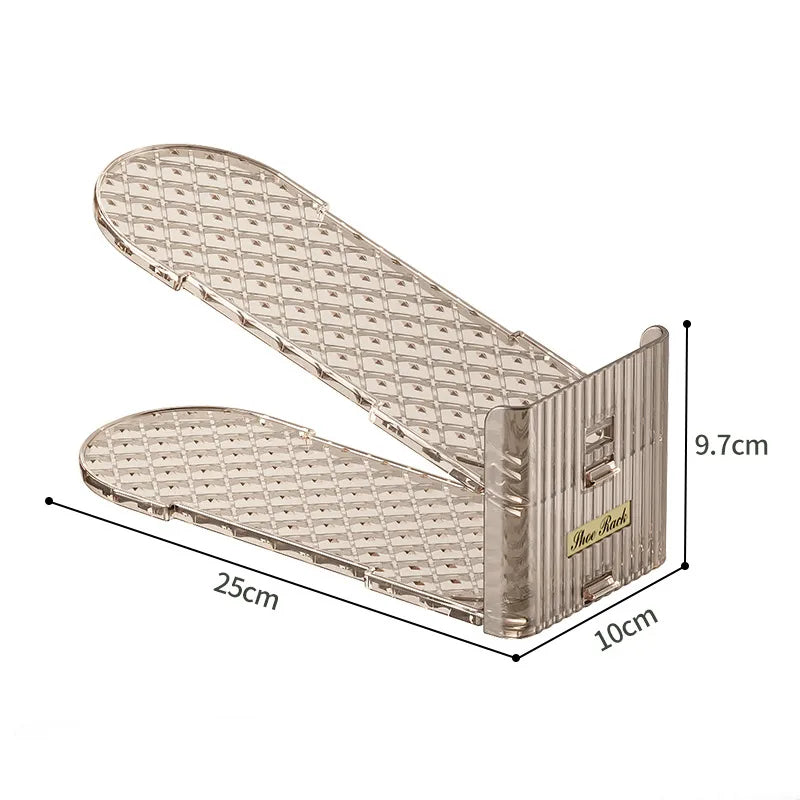 New adjustable simple shoe rack wholesale plastic dormitory household shoe cabinet double-layer thickened slippers storage integrated shoe holder