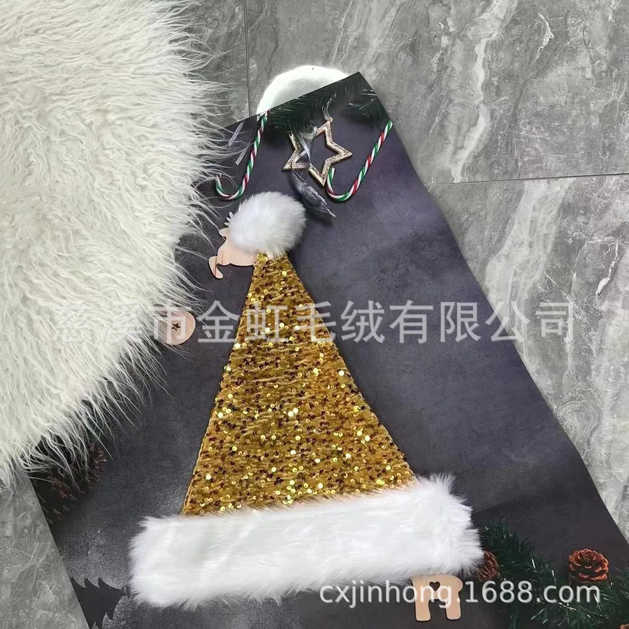 Christmas Basic Simple Style Color Block Nonwoven Party Festival christmas hat