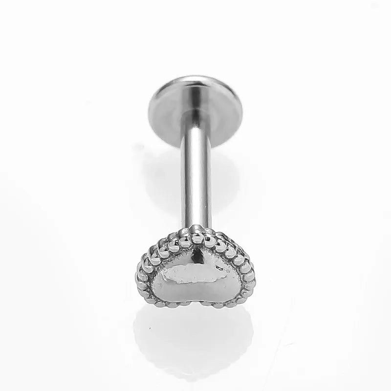 1 Piece Lip Rings Sexy Simple Style Water Droplets 316L Stainless Steel  18K Gold Plated Lip Rings Ear Cartilage Rings & Studs
