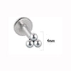 1 Piece Lip Rings Simple Style Classic Style Solid Color 316L Stainless Steel  G23 Titanium Ear Cartilage Rings & Studs