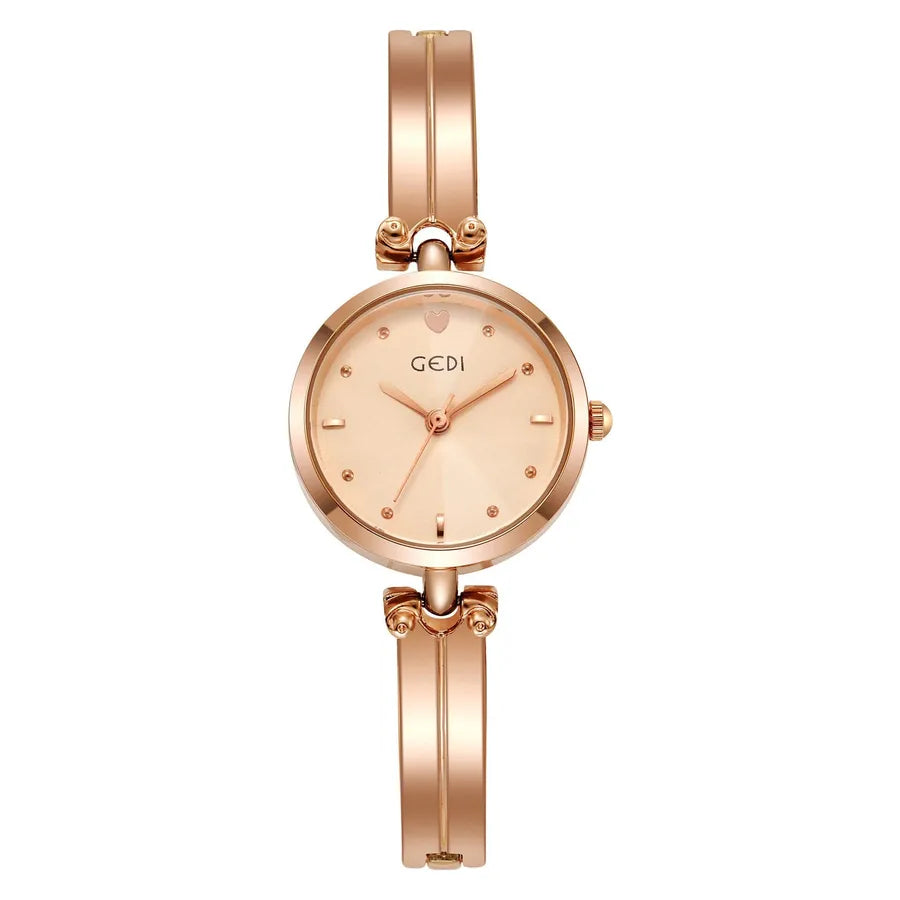 Simple Style Solid Color Jewelry Buckle Quartz Watch Women's Watches