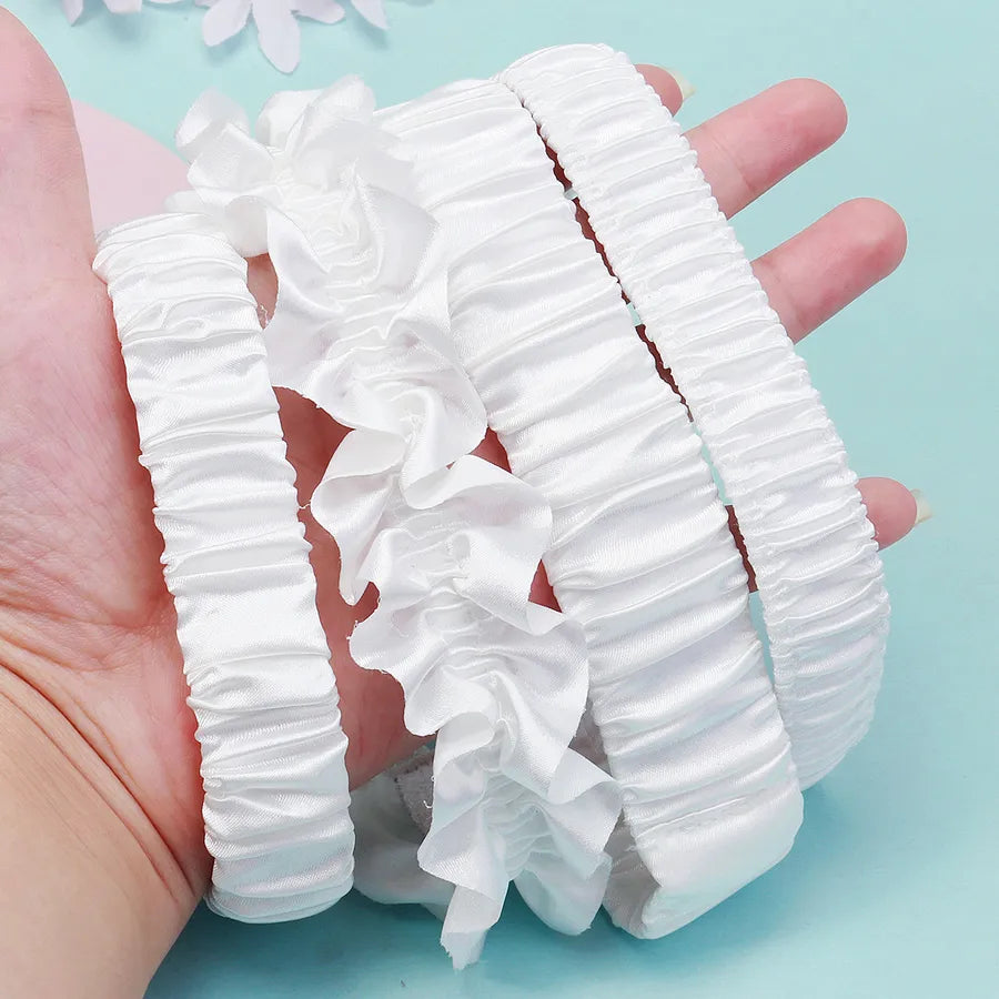 Sexy Lace Elastic Stocking Ties Handmade Butterfly Knot Bridal Garter Belt Flower Leg Ring Wedding Party Celebration Accessories