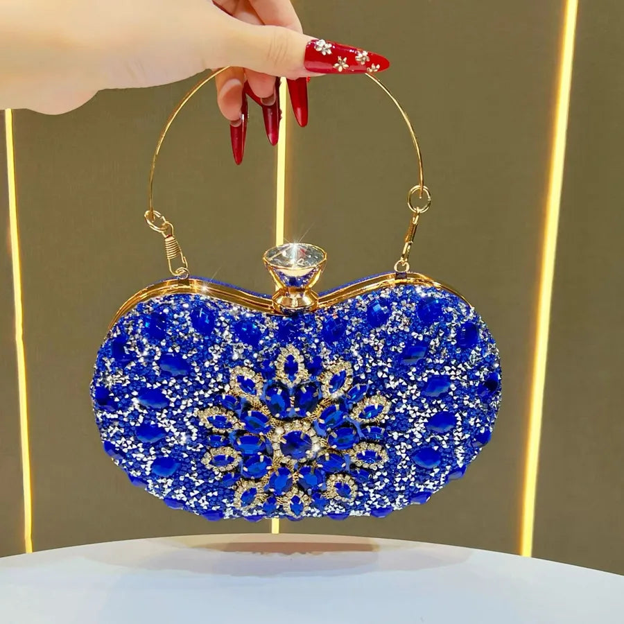 New Fashionable Diamond Embedded Handbag Lightweight Luxury Single Shoulder Crossbody Bag For Ladies Evening Party