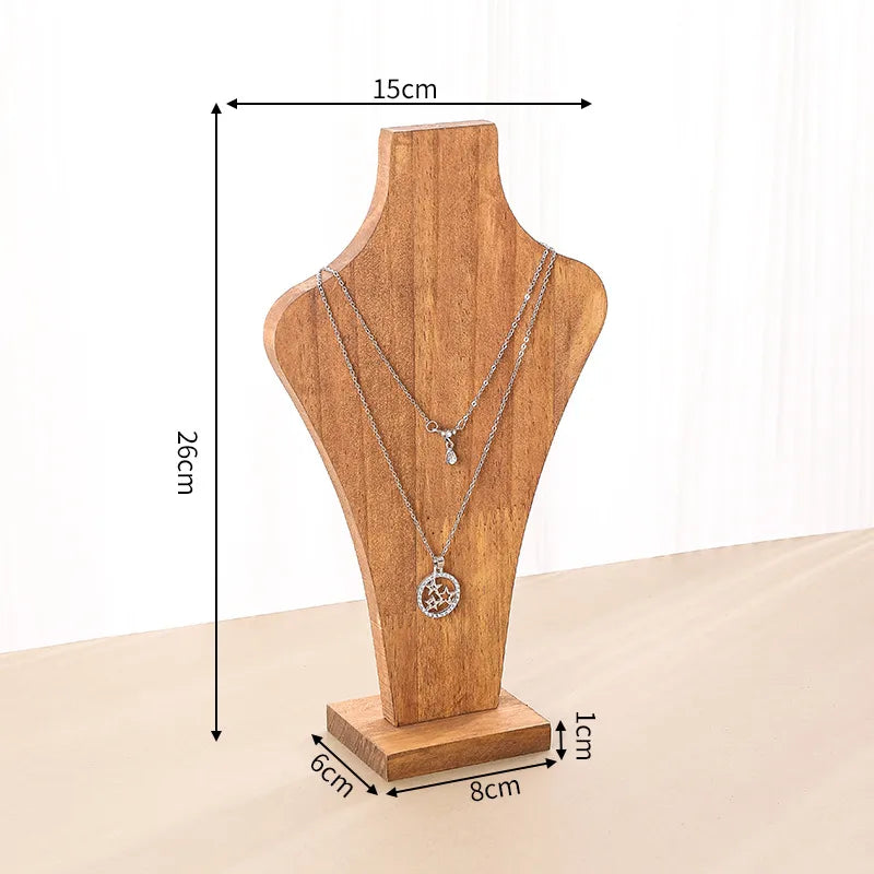 1 Piece solid wood Retro Simple Style Vase Jewelry Display Jewelry Rack